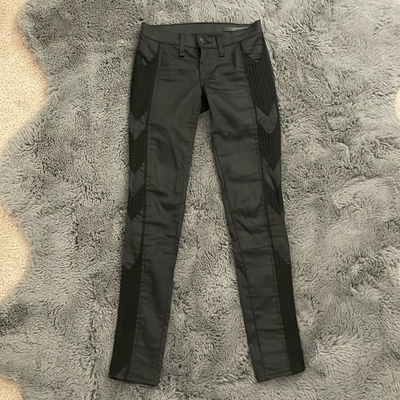 rag & bone Low Rise Skinny Jean with Stitching Design - Picture 1 of 12